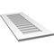 Ekena Millwork Vertical Surface Mount PVC Gable Vent: Non-Functional, w/ 3-1/2"W x 1"P Standard Frame, 16"W x 38"H GVPVE16X3801SN - alternate 5